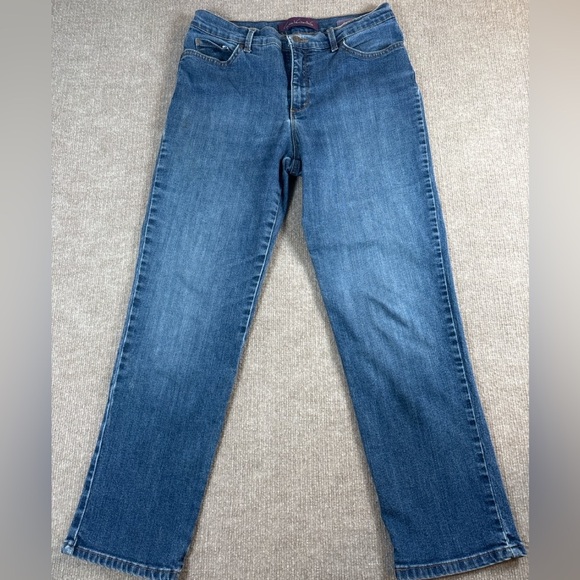 Gloria Vanderbilt Blue Straight Leg Jeans 1085 - Picture 1 of 4